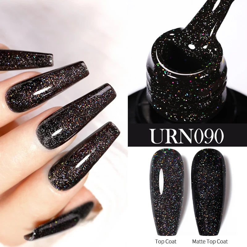 UR SUGAR 7.5ml Glitter Nude Color Nail Gel Polish Semi-permanent Varnish Soak Off Nail Art Base Top Coat UV LED Gel Manicure