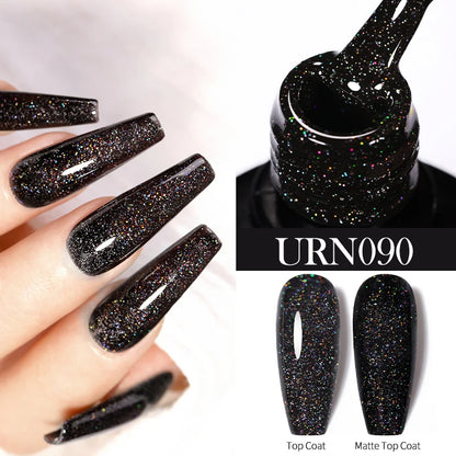 UR SUGAR 7.5ml Glitter Nude Color Nail Gel Polish Semi-permanent Varnish Soak Off Nail Art Base Top Coat UV LED Gel Manicure