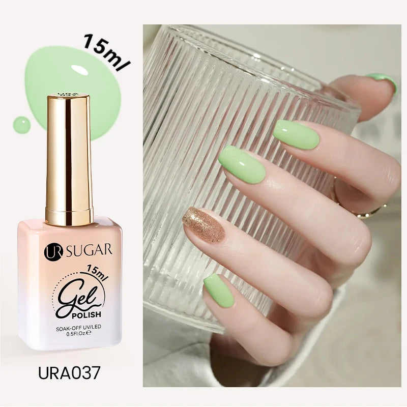 UR SUGAR 15ml Cafe Brown Series Color Gel  Autumn Colors Gel Varnishes All For Nails Soak Off UV LED Semi Permanent Nail Art