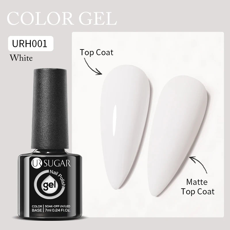 UR SUGAR 7ml Aurora Rubber Base Gel Nail Polish Sparking Glitter Chrome Semi Permanent Soak Off UV LED Nail Art Supplies Vernis