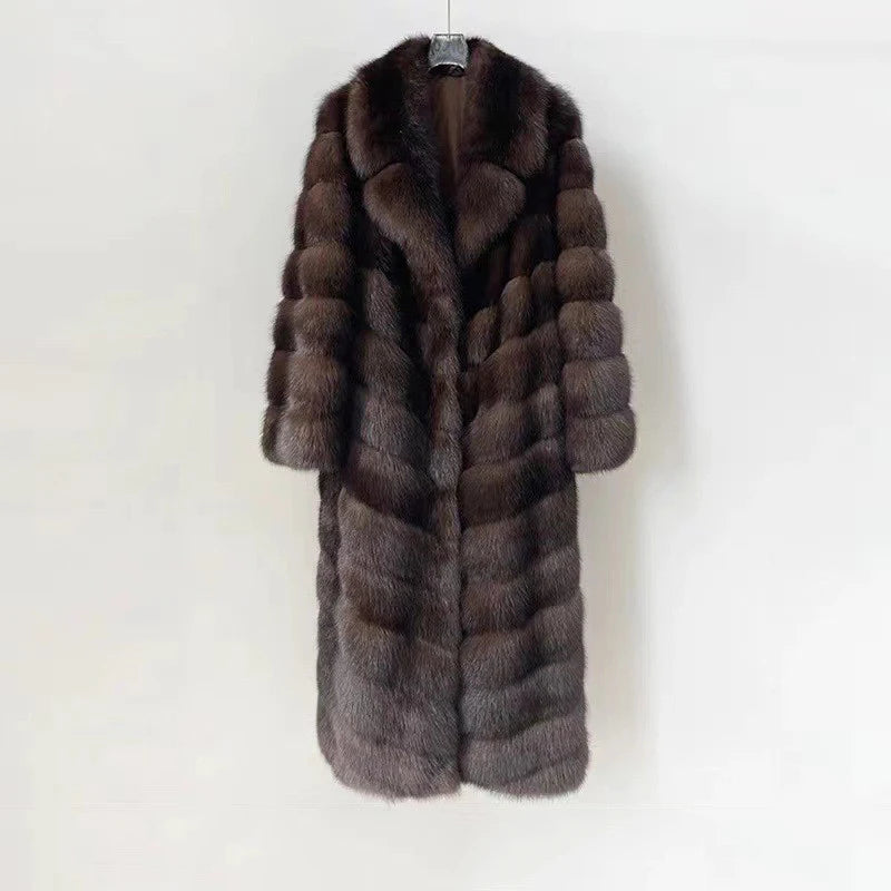 2024 Winter Outerwears Fashion Faux Fur Coat Long Fur Coat Women Thick Warm Outerwear Furs Women Fluffy Faux Fur Jacket Female
