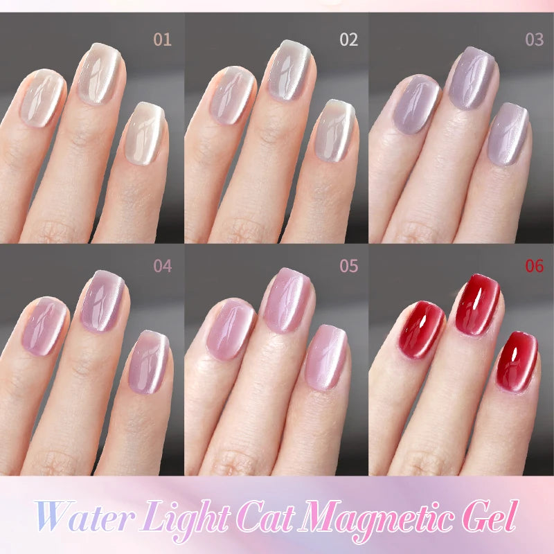 BORN PRETTY 10ml Sparkling Water Light Cat Magnetic Gel Nail Polish Vernis Semi Permanent Soak Off Crystal Gel Polish For Nails