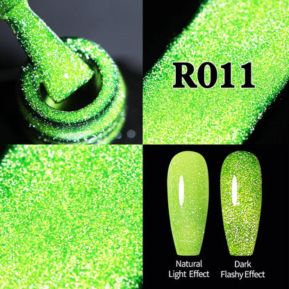 UR SUGAR 7.5ml Champagne Silver Reflective Glitter Gel Nail Polish Laser Sparkling Hybird Soak Off Nail Art UV LED Varnishes