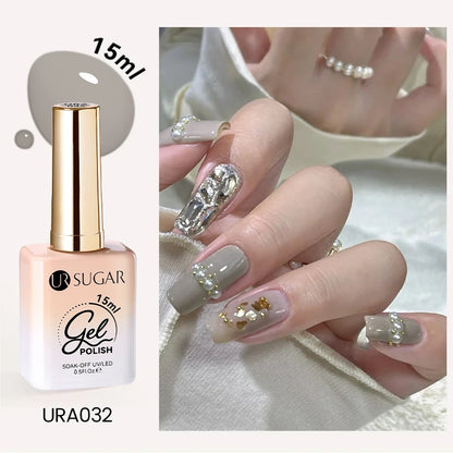 UR SUGAR 15ml Cafe Brown Series Color Gel  Autumn Colors Gel Varnishes All For Nails Soak Off UV LED Semi Permanent Nail Art