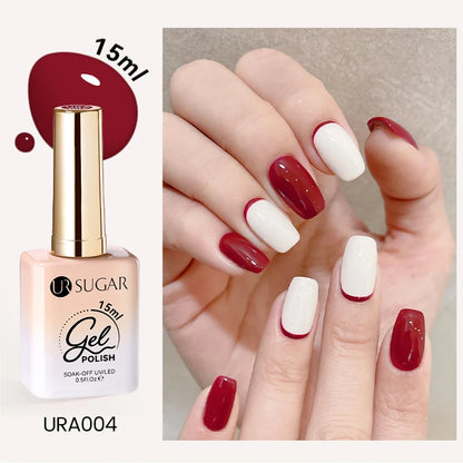UR SUGAR 15ml Cafe Brown Series Color Gel  Autumn Colors Gel Varnishes All For Nails Soak Off UV LED Semi Permanent Nail Art