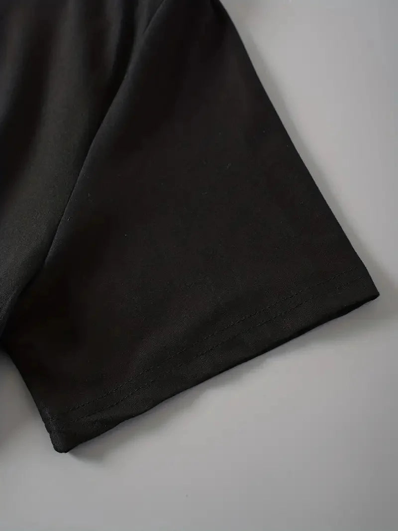 Cute Astronaut Print Graphic T-Shirt, Cute Cartoon Short Sleeve Crew Neck Shirt, Casual Every Day Tops, Women's Clothing