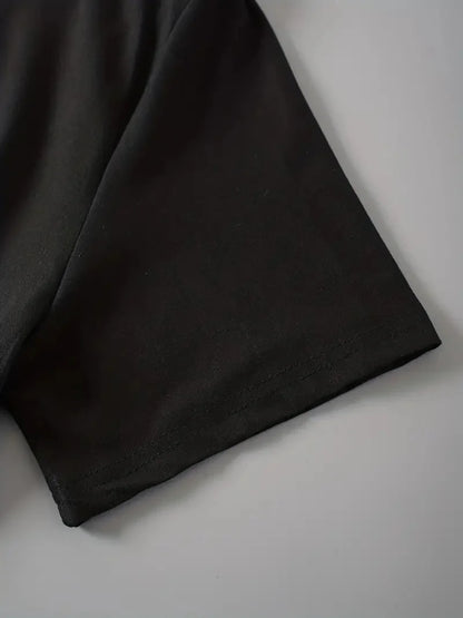 Cute Astronaut Print Graphic T-Shirt, Cute Cartoon Short Sleeve Crew Neck Shirt, Casual Every Day Tops, Women's Clothing