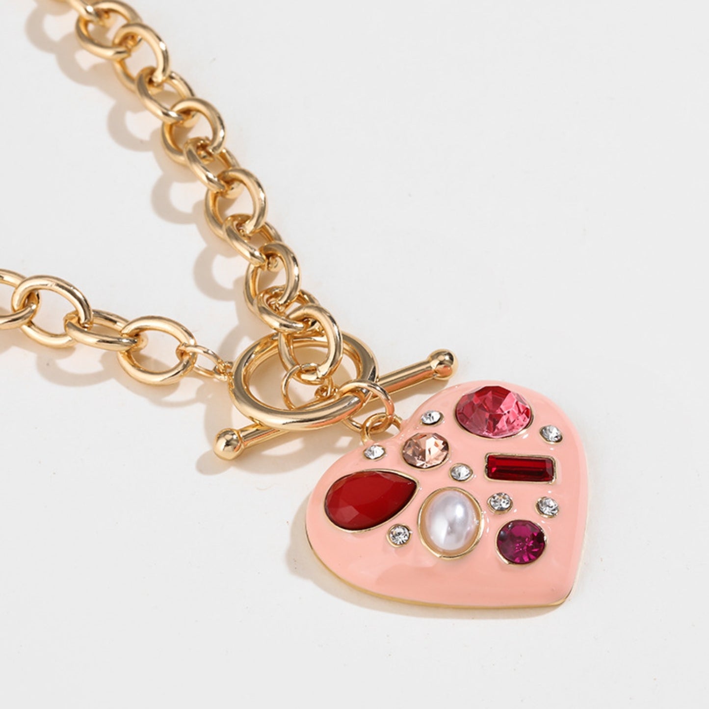 Heart Pendant Alloy Necklace