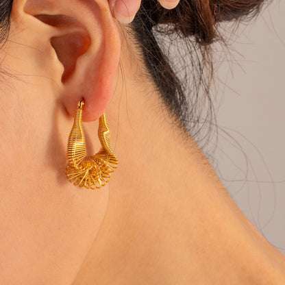 18K Gold-Plated Stainless Steel Earrings