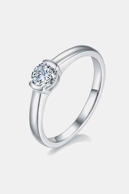 Moissanite 925 Sterling Silver Solitaire Ring