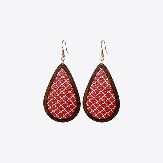 PU Teardrop Earrings