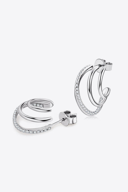 Moissanite 925 Sterling Silver Earrings